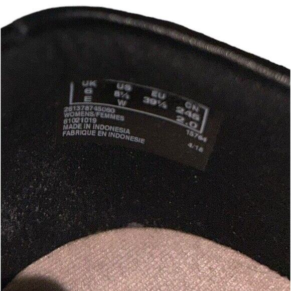 Clarks Collection Soft Cushion Leather Shoe Slip On Women 8.5 W Black‎ - Picture 6 of 9